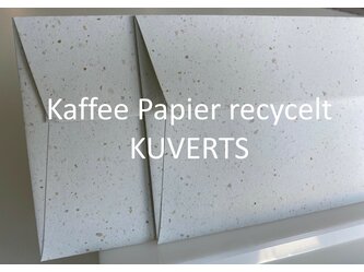Kaffee Papier recycelt Kuverts