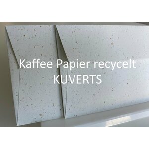Kaffee Papier Recycelt kuverte