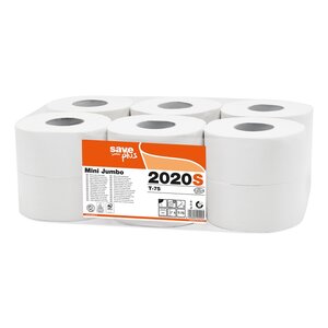 SAVE PLUS dvoslojni mini jumbo toaletni papir u rolici 9X15cm